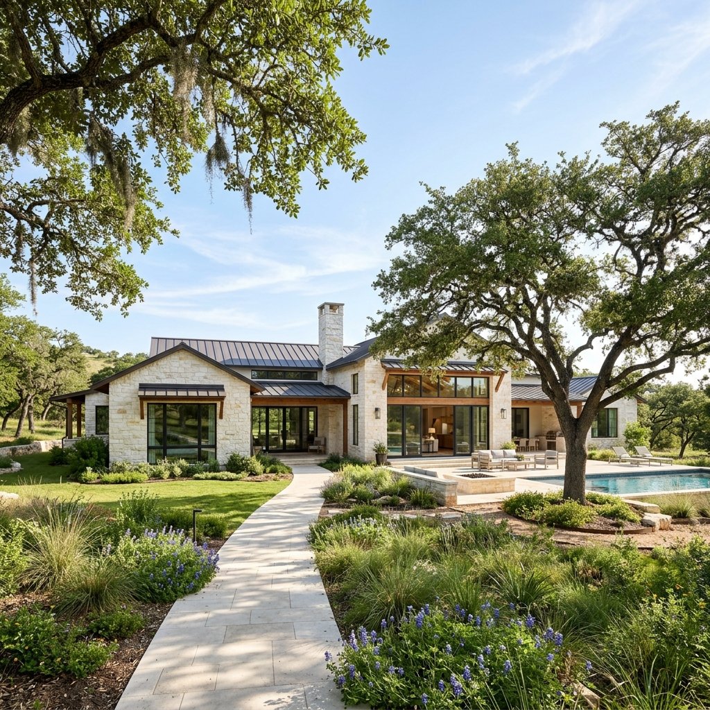 Well-insulated house with cool indoor temperature